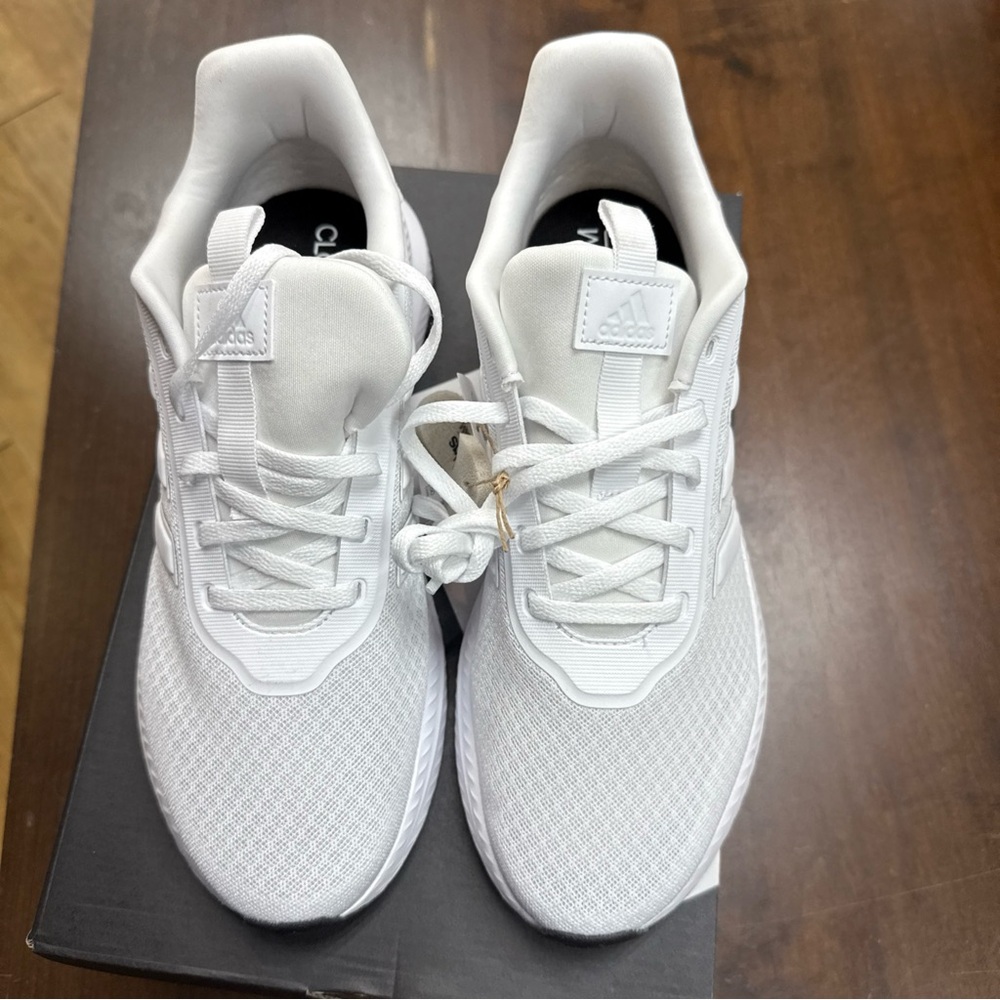 Adidas All-White Running Shoes